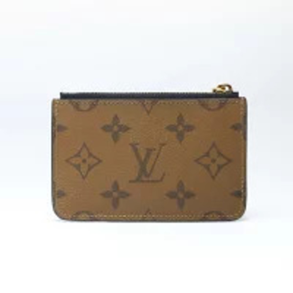 Louis Vuitton Porte Wallet Cartes Romy Monogram Reverse coin case Wallet Brown